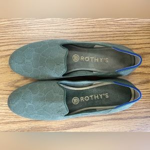 Rothy’s green loafers